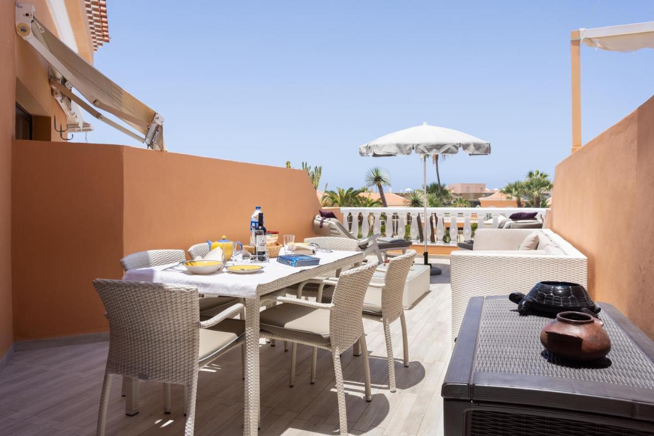 Exclusive Attic Las Vistas 3 With Breathtaking Sea View, Only 100 M To The Sea, Heated Pool, Aircon, Wifi Arona  Exteriör bild