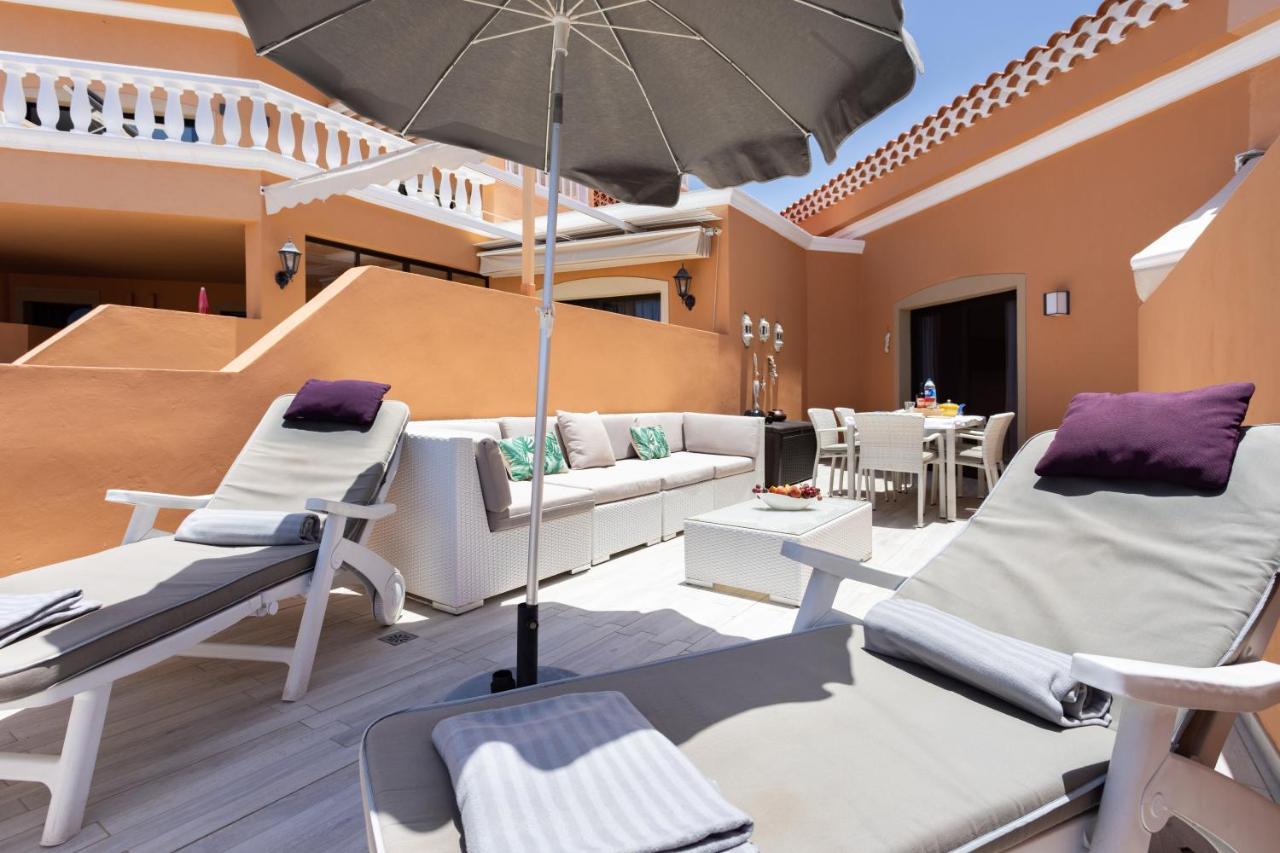 Exclusive Attic Las Vistas 3 With Breathtaking Sea View, Only 100 M To The Sea, Heated Pool, Aircon, Wifi Arona  Exteriör bild