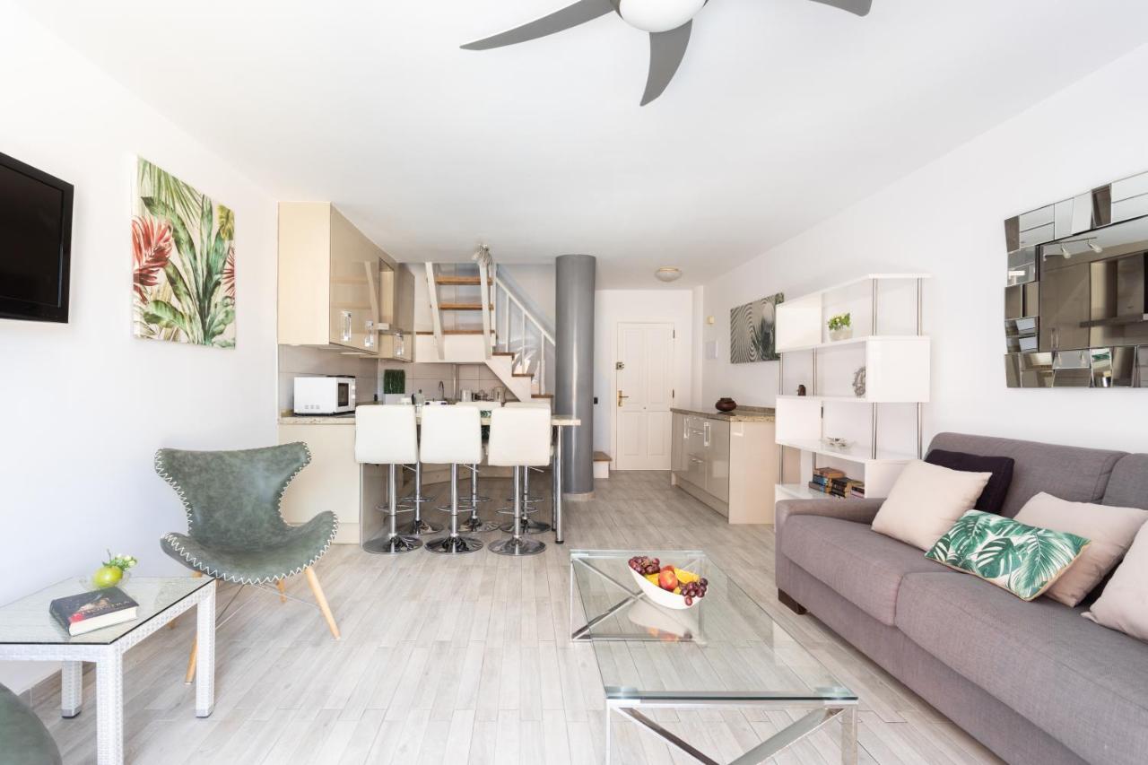 Exclusive Attic Las Vistas 3 With Breathtaking Sea View, Only 100 M To The Sea, Heated Pool, Aircon, Wifi Arona  Exteriör bild